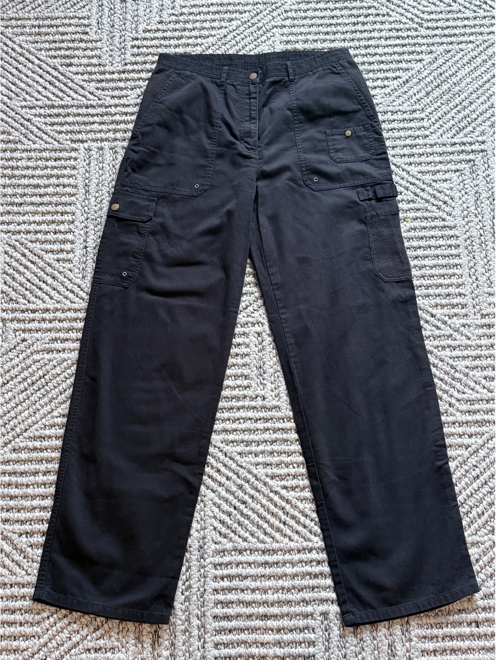 Vintage Lauren Ralph Lauren Black Cargo Pants Size 10